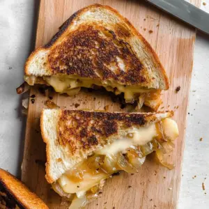 Caramelized Onion & Apple Grilled Cheese Sandwich