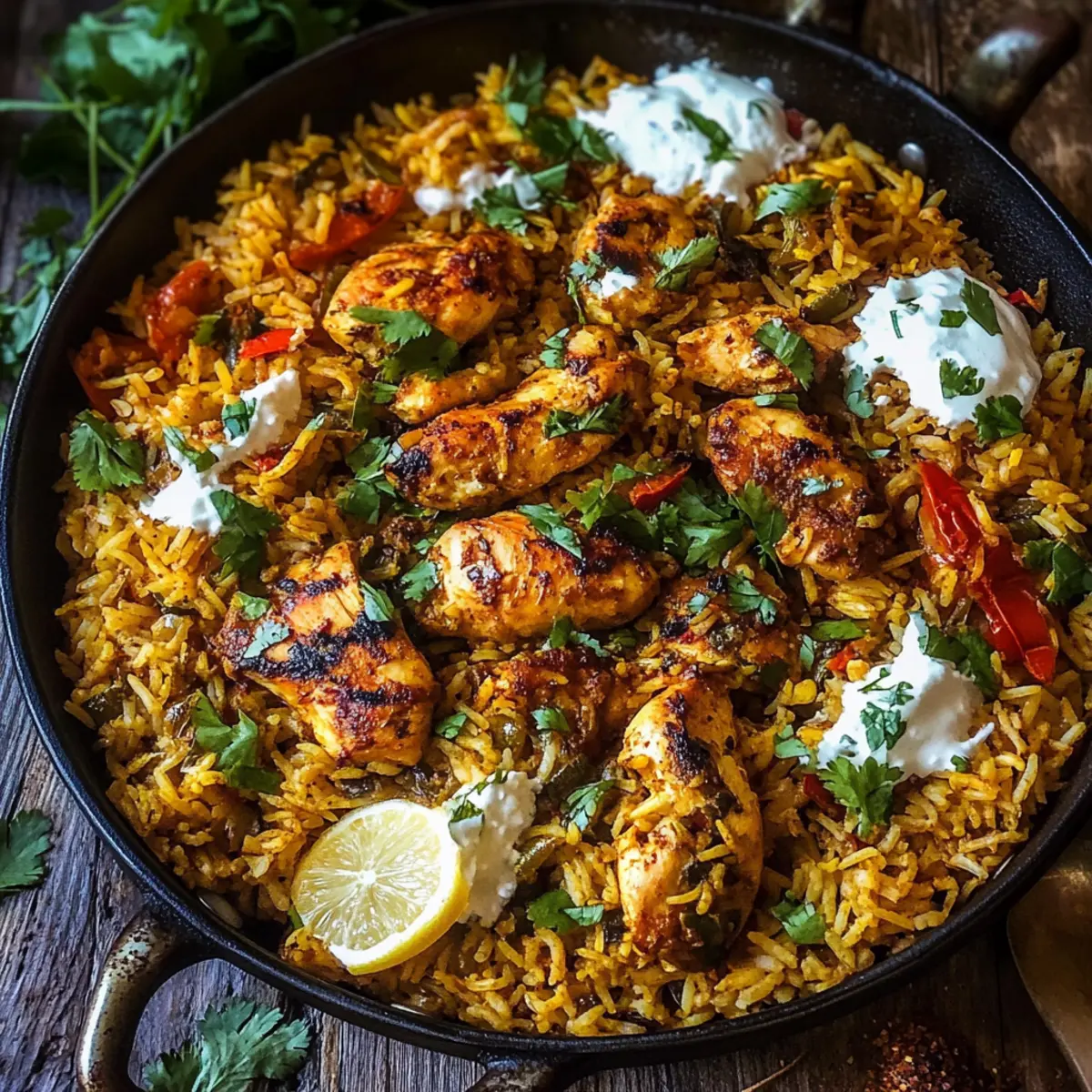 One Pot Chicken Shawarma Rice