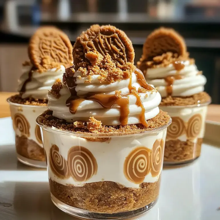 Cookie Butter Cheesecake Cups