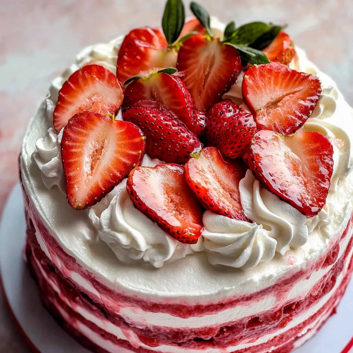 Strawberry Shortcake Cake