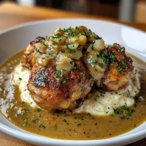 Smothered Chicken Thighs Gravy