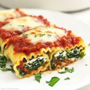 Spinach Lasagna Roll-Ups