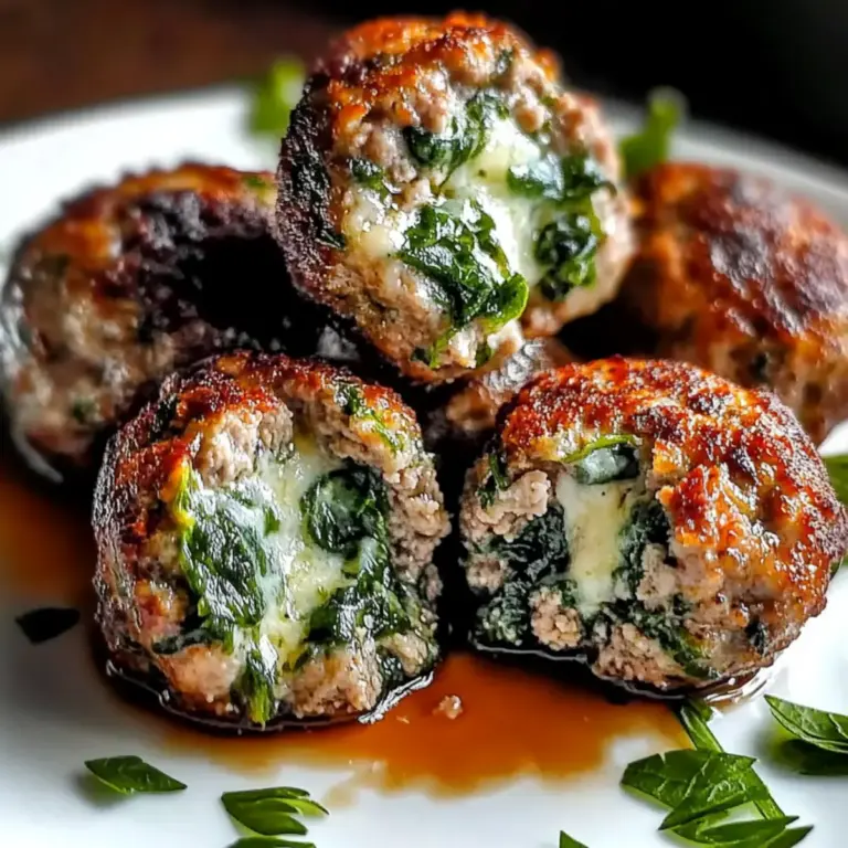 Spinach Garlic Meatballs