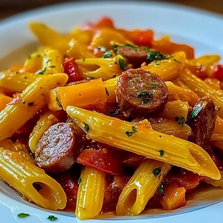 Sweet Pepper Sausage Pasta