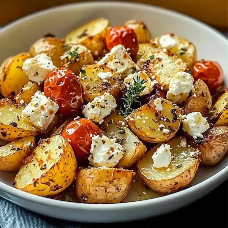 Healthy Baked Feta Potatoes