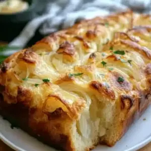 Soft Cheesy Onion Bread
