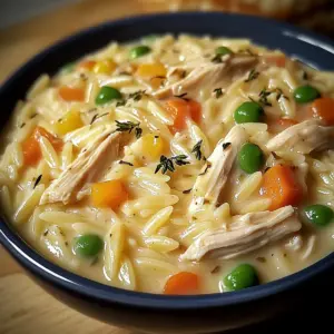 Creamy Chicken Pot Pie Orzo