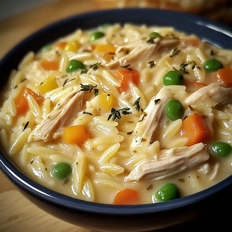 Creamy Chicken Pot Pie Orzo