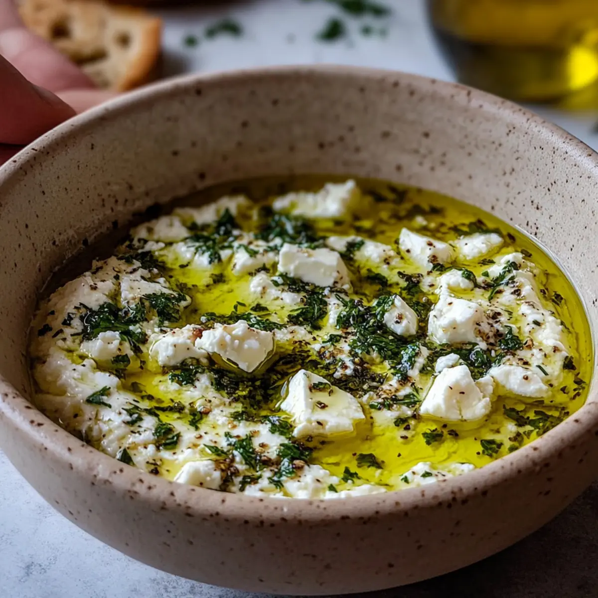 Herb and Feta Olive Oil Dip