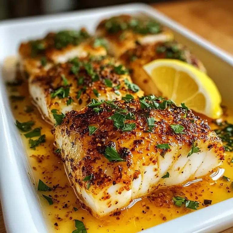 Baked Garlic Butter Cajun Cod