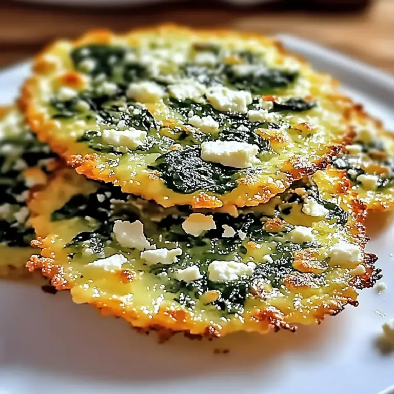 Crispy Spinach and Feta Crisps
