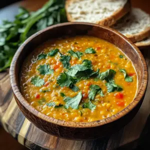 Thai Coconut Red Lentil Soup