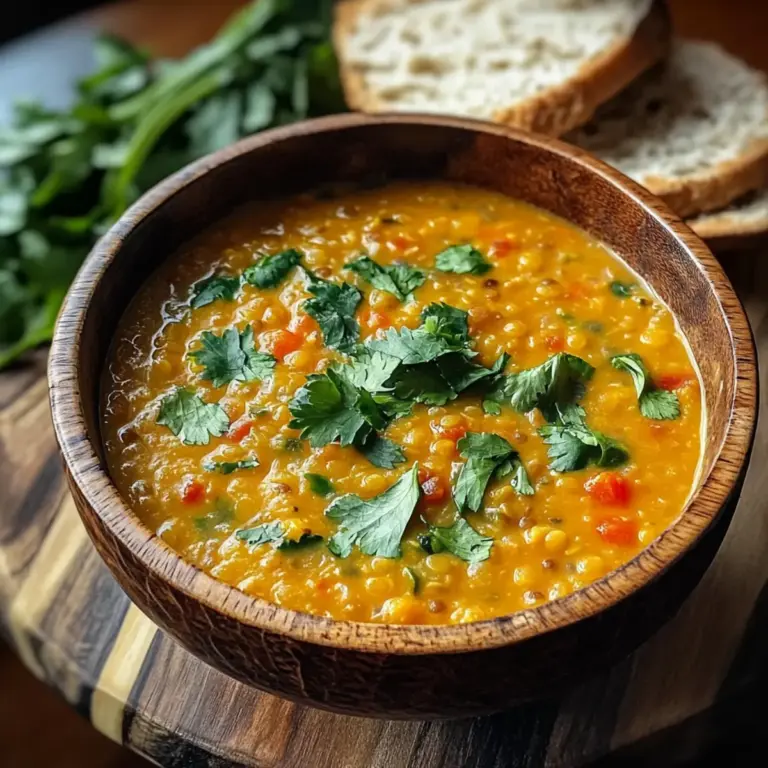 Thai Coconut Red Lentil Soup
