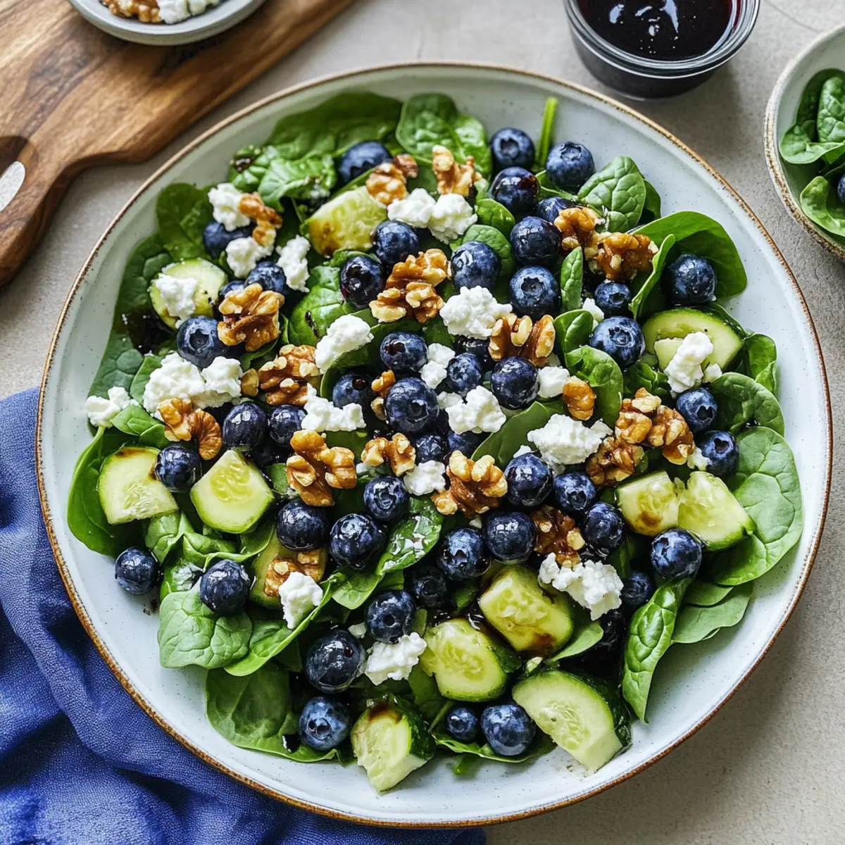 20-Minute Spinach Blueberry Salad